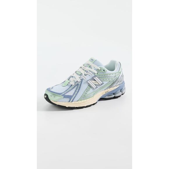 NWT New Balance Ice Blue/Melon Water Men Mesh Running Shoes size 7.5